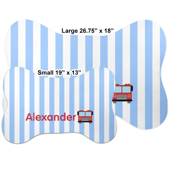 Firetruck Bone Shaped Mat Comparison
