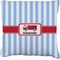 Firetruck Faux-Linen Throw Pillow 26" (Personalized)