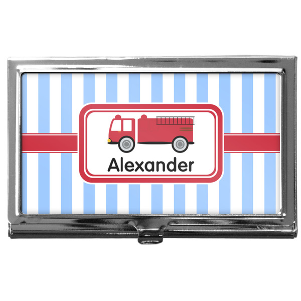 Custom Firetruck Business Card Case