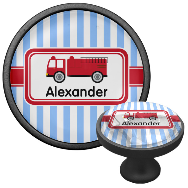 Firetruck Cabinet Knob - Black - Multi Angle