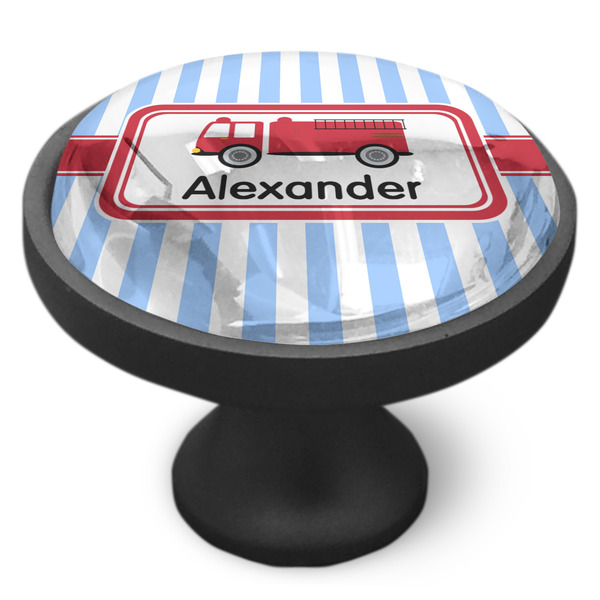 Firetruck Cabinet Knob - Black - Side