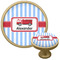 Firetruck Cabinet Knob - Gold (Personalized)