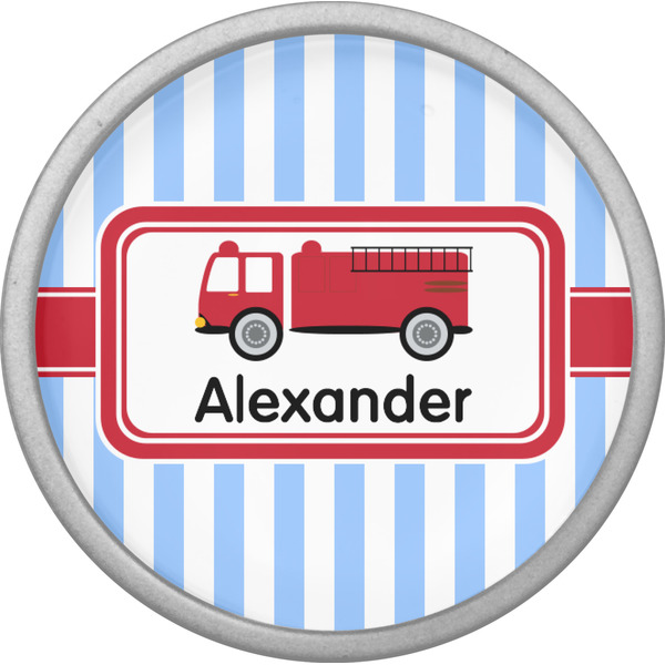 Firetruck Cabinet Knob - Nickel - Front