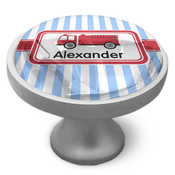 Firetruck Cabinet Knob - Nickel - Side