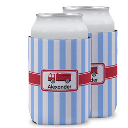 Firetruck Can Cooler (12 oz) w/ Name or Text