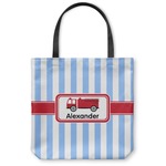 Firetruck Canvas Tote Bag - Small - 13"x13" (Personalized)