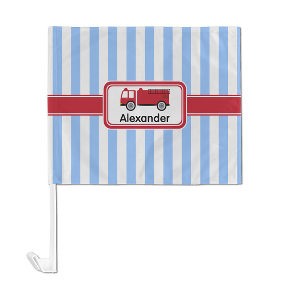 Firetruck Car Flag - Large - FRONT