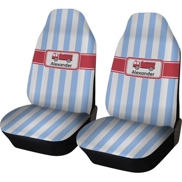 Custom Firetruck Car Seat Covers (Set of Two) (Personalized)