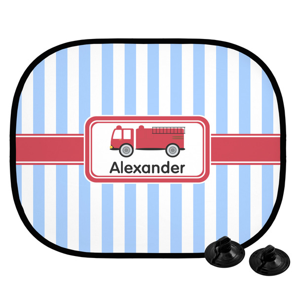 Custom Firetruck Car Side Window Sun Shade (Personalized)