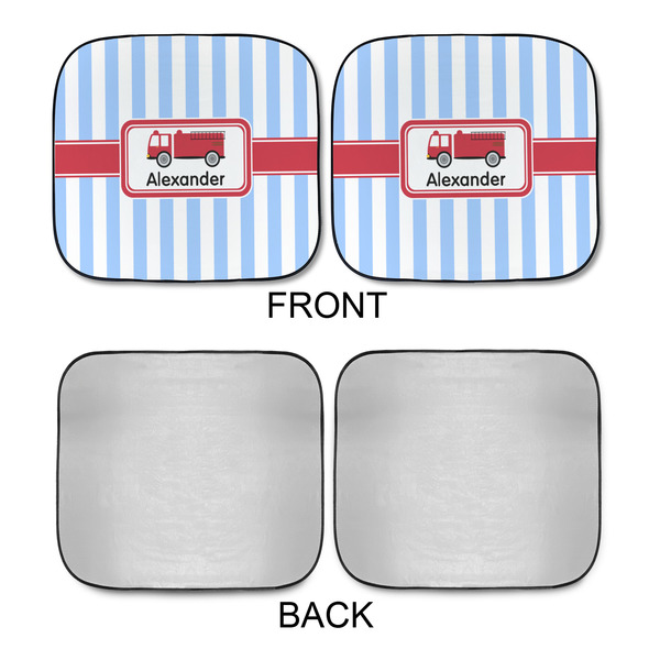 Firetruck Car Sun Shades - APPROVAL