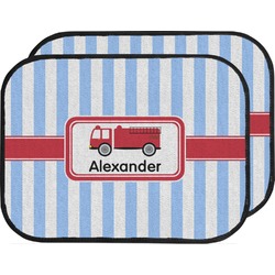 Firetruck Car Floor Mats (Back Seat) (Personalized)