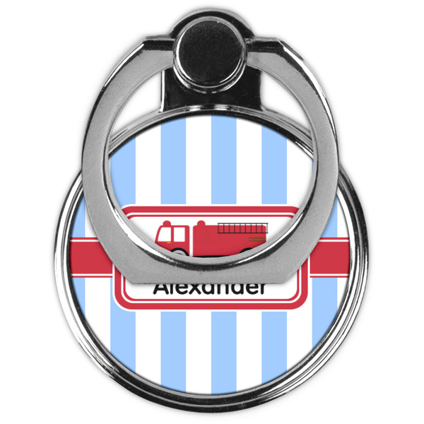 Firetruck Cell Phone Ring Stand & Holder - Front (Collapsed)