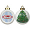 Firetruck Ceramic Christmas Ornament - X-Mas Tree (APPROVAL)