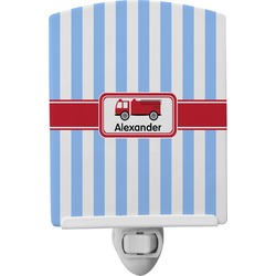 Firetruck Ceramic Night Light (Personalized)