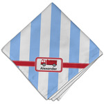 Firetruck Cloth Dinner Napkin - Single w/ Name or Text