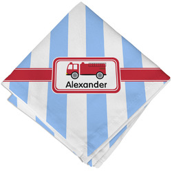 Firetruck Cloth Napkin w/ Name or Text