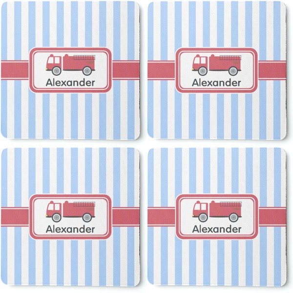 Firetruck Coaster Rubber Back - Apvl