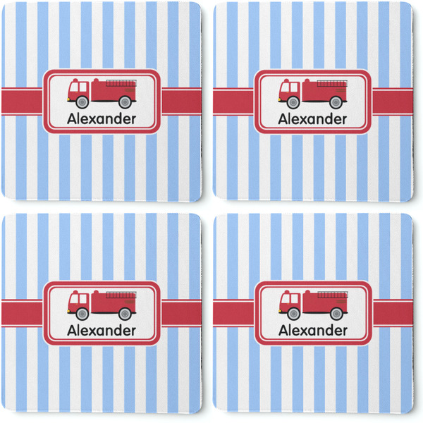 Firetruck Coaster Rubber Back - Apvl