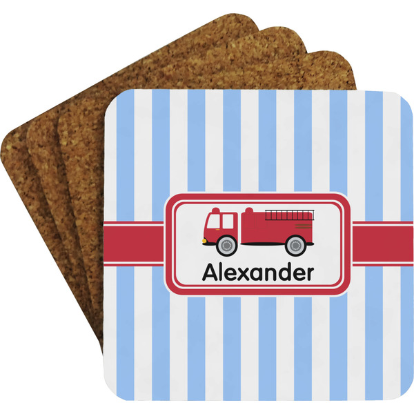 Firetruck Coaster Set (Personalized)