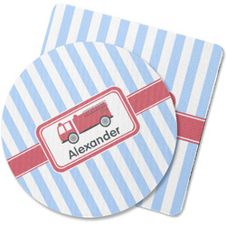 Firetruck Rubber Backed Coaster (Personalized)