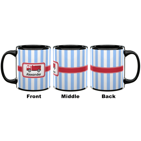 Firetruck Coffee Mug - 11 oz - Black APPROVAL