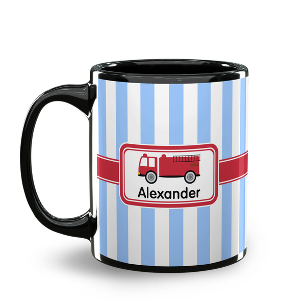 Firetruck Coffee Mug - 11 oz - Black