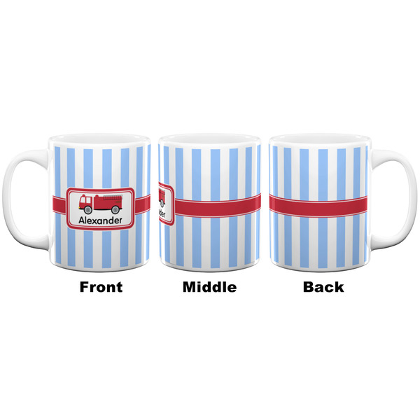 Firetruck Coffee Mug - 11 oz - White APPROVAL