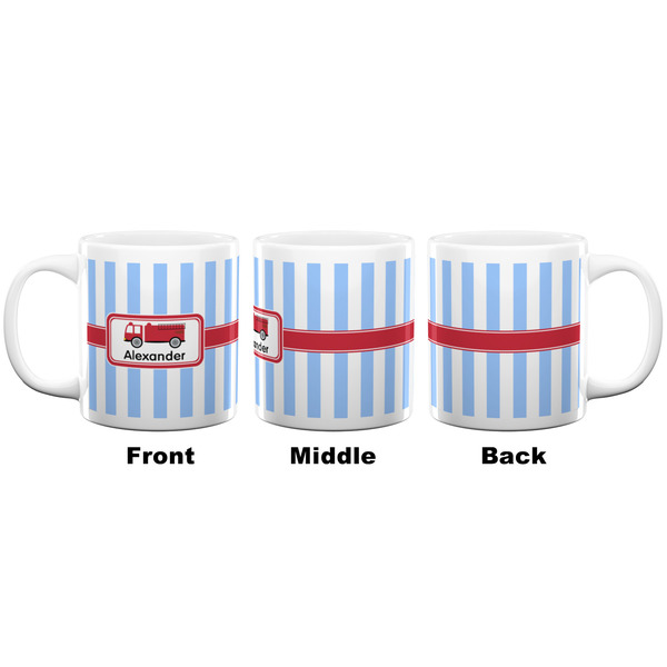 Firetruck Coffee Mug - 20 oz - White APPROVAL