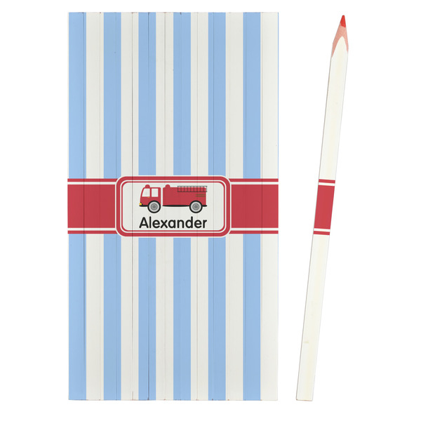 Firetruck Colored Pencils - Front View