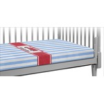 Firetruck Crib Fitted Sheet (Personalized)