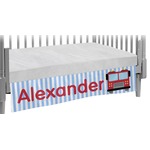 Firetruck Crib Skirt (Personalized)