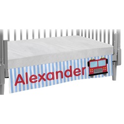 Firetruck Crib Skirt (Personalized)