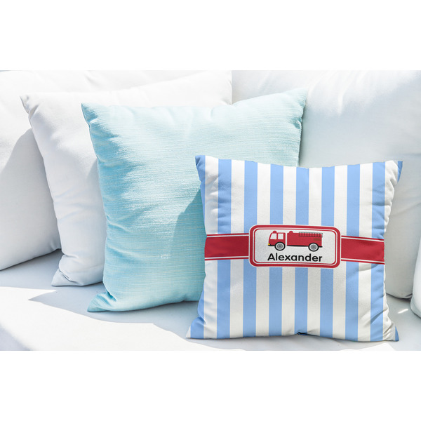 Firetruck Decorative Pillow Case - LIFESTYLE 2