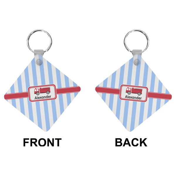 Firetruck Diamond Keychain (Front + Back)