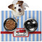 Firetruck Dog Food Mat - Medium LIFESTYLE