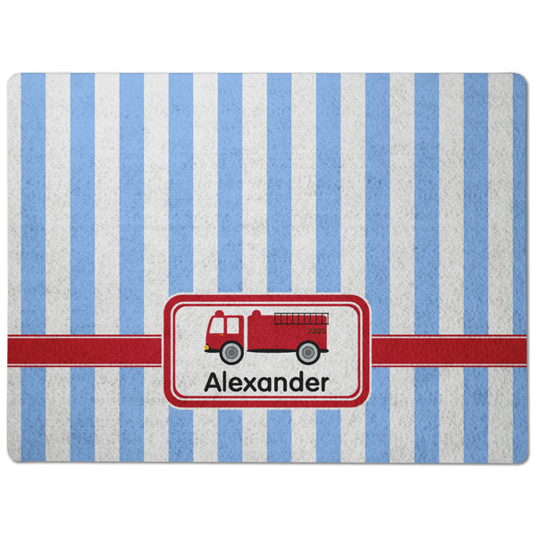 Firetruck Dog Food Mat - Medium without bowls