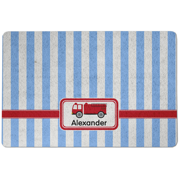 Firetruck Dog Food Mat - Small without bowls