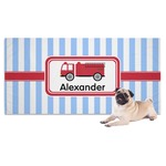 Firetruck Dog Towel (Personalized)