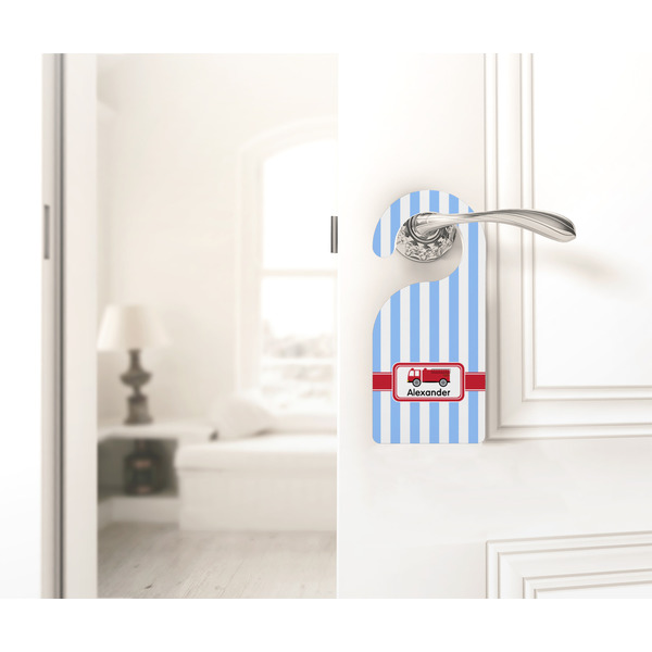 Firetruck Door Hanger - LIFESTYLE