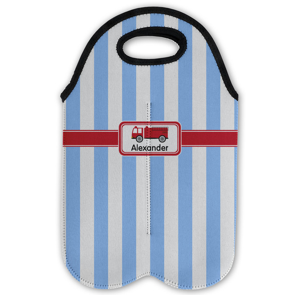 Firetruck Double Wine Tote - Flat (new)