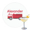 Firetruck Drink Topper - Large - Single with Drink