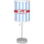 Firetruck 7" Drum Lamp with Shade (Personalized)