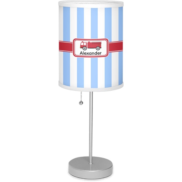 Custom Firetruck Lamp with Drum Shade (Personalized)