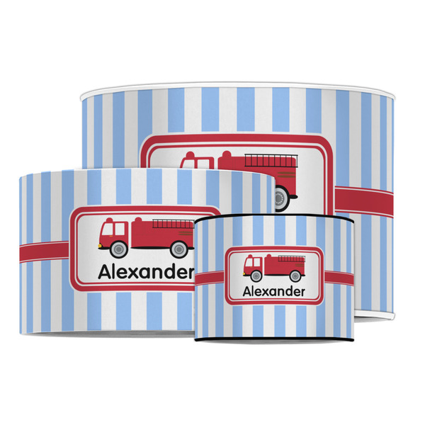 Firetruck Drum Lampshades - MAIN