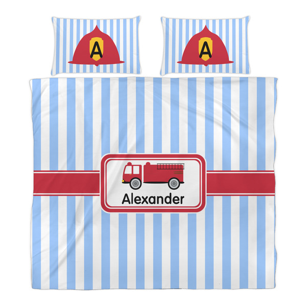 Firetruck Duvet Cover Set - King - Alt Approval