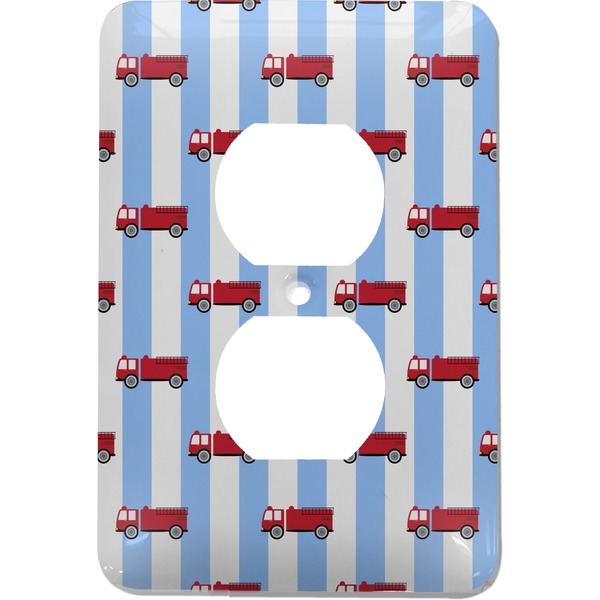 Custom Firetruck Electric Outlet Plate