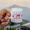 Firetruck Espresso Cup - 3oz LIFESTYLE (new hand)