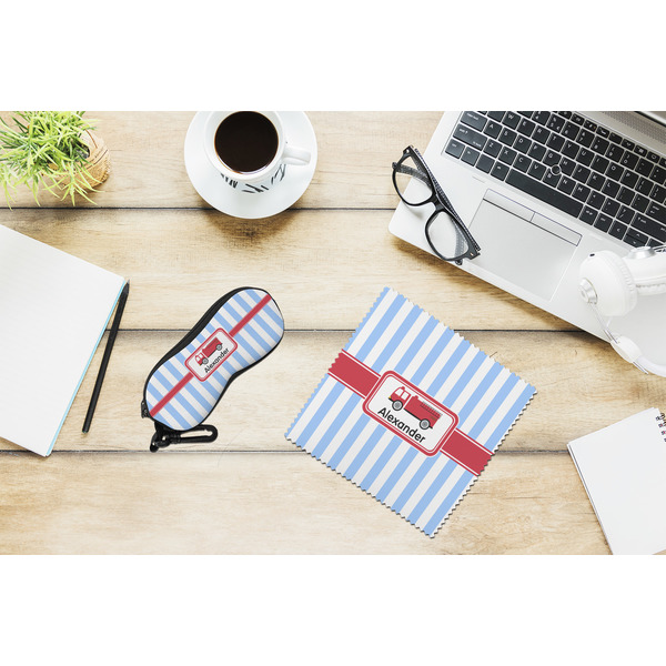 Firetruck Eyeglass Case and Cloth Set - LIFESTYLE