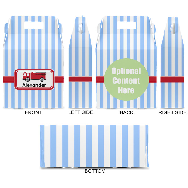 Firetruck Gable Favor Box - Approval