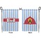 Firetruck Garden Flag - Double Sided Front and Back
